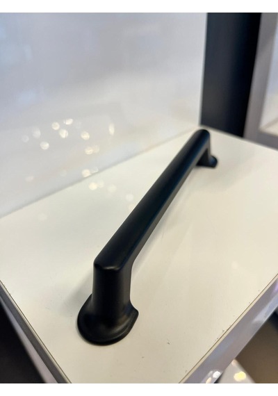 Lagos Metal Kulp 128mm Mat Siyah Dolap Kapak Modern Tv Ünite Çekmece Mobilya Komidin Vestiyer