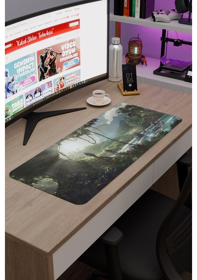 Crysis Kaymaz Dikişli Kauçuk Oyuncu Mousepad V5 - 70x30 Xl Gaming Mouse Pad Fare Altlığı
