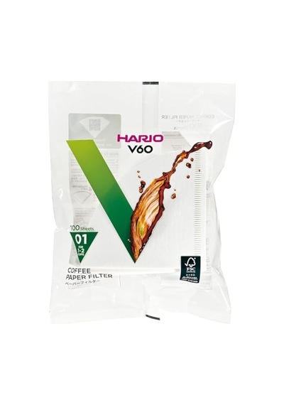 V60 01 Dripper Filtresi 100 Adet Çok Renkli