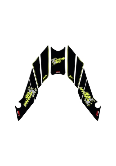 GP Kompozit Yamaha Tenere 700 2019-2022 Uyumlu Tank Pad Seti Sarı