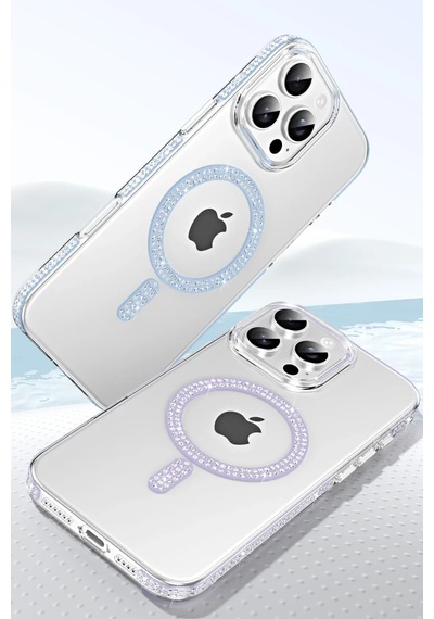 Joko Apple İphone 16 Pro Uyumlu Move Taşlı Magsafe Kapak - Lila