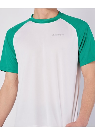 Kappa Kuby Tee Erkek Beyaz-yeşil Regular Tişört