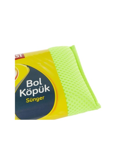 Koroplast Bol Köpüklü Bulaşık Süngeri, Çizik &amp İz Bırakmaz, Yağ Ve Leke Giderici Pratik Temizlik Süngeri,