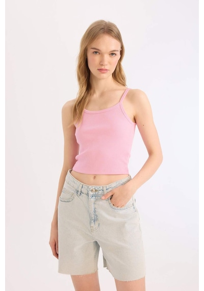 DeFacto 	Coool Fitted Vücuda Oturan Fitilli Kaşkorse Askılı Basic Düz Atlet B0563AX25SMPN649
