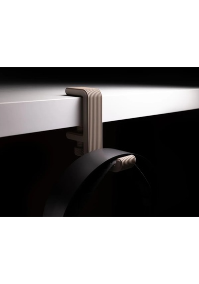3d Baskı Masa Kenarı Kulaklık Askısı Çizgili Kulaklık Tutucu Sıkıştırmalı Kulaklık Askısı 10-40 Mm Masa - Gri Diğer