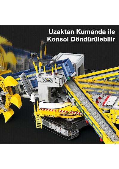 Reobrix Technic 22017 Kepçeli Ekskavatör Kumandalı&motorlu Yapı Blok Seti Building Bucket Wheel Excavator -3188parça