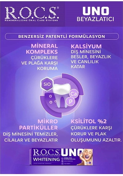 R.o.c.s. Uno Hızlı Beyazlatıcı Diş Macunu 74g
