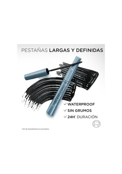 Lexroo Telescopic Suya Dayanıklı Maskara - Siyah