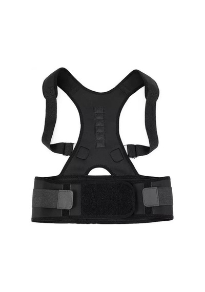 Kamburluk Önleyici Manyetik Medikal Unisex Ortopedik Korse Profesyonel Sporcu Dik Duruş Korse Siyah