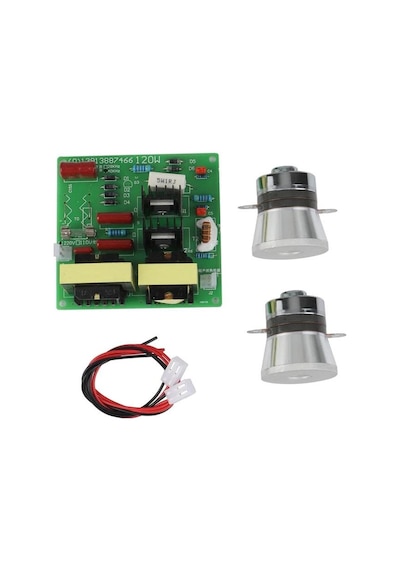 AC 220V Ultrasonik Temizleyici Sürücü Kartı + 2 Adet 50W 40KHZ Tr