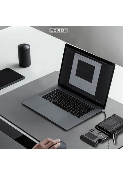 Lenyes Lcr01 Type-c Kablolu Su Geçirmez Çoklu Kart Depolama Ve Okuyucu Kutusu 10 Gbps Siyah