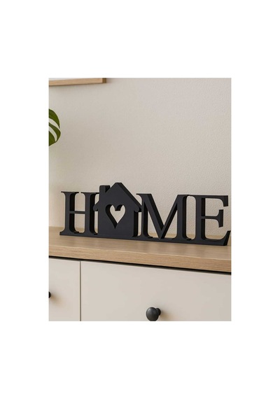 3d Dekoratif Home Yazılı Biblo - Ev Hediyesi Modern Masa Üstü Dekor - 248x75x15mm