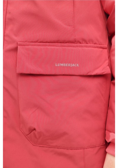 Lumberjack Wl 3nort 5pr Koyu Pembe Kadın Uzun Kaban 000000000102027592 Pembe