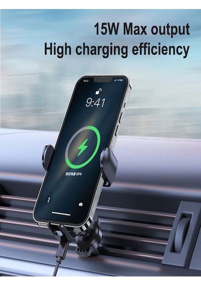 15watt Wireless Kablosuz Dokunmatik Şarj Cihazı Elektrikli Araç İ