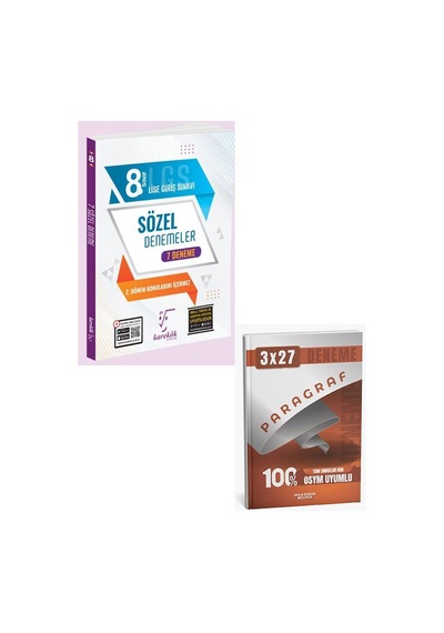Karekök 2027 8. Sınıf Lgs Sözel 7 Li Deneme+anla Kazan Paragraf Deneme