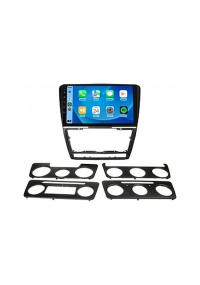 Skoda Octavia 2007-2012 Siyah 6gb Ram 64gb Hafıza 8 Çekirdek Carplay Kamera Android Multimedya 9"