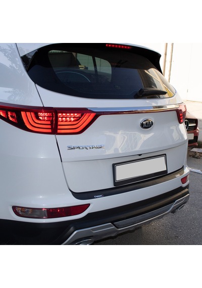 Kia Sportage Arka Tampon Eşiği Tampon Üstü Plastik Koruma Mat Siyah 2016 2018 Arası