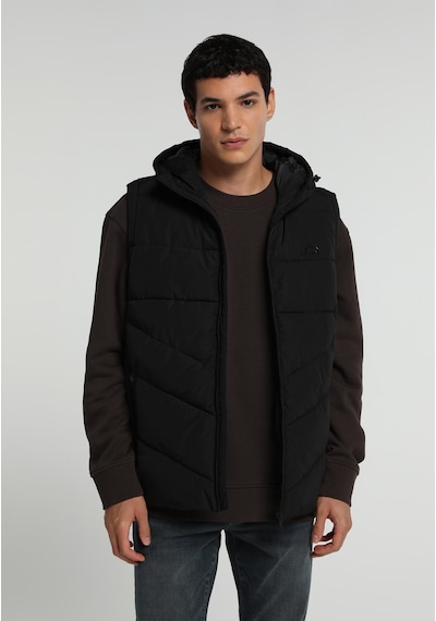 Colin's Colins Regular Fit Kapüşonlu Fermuarlı Astarlı Erkek Siyah Yelek Cl1082077 Q1.v1 Blk