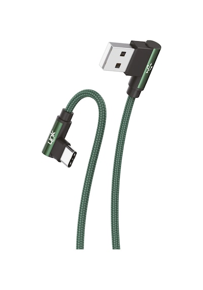 Linktech K594 Safe TYPE-C USB 90 Derece Şarj Kablosu Beyaz