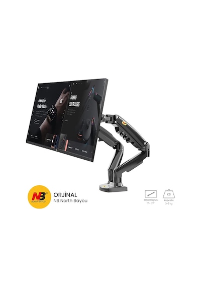 North Bayou Nb F160 17-27'' Monitör Standı 2-9 Amortisörlü Monitör Standı Yeni Tasarım