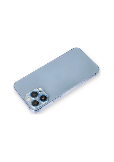 Apple İphone 12 Pro Max Shine Kamera Lens Koruma Cam - Mavi Belirtilmemiş