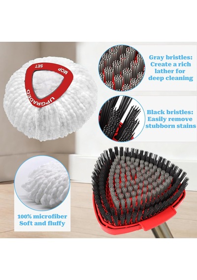 O Ceda Easywring, 2 Mikrofiber Paspas Yedekleri, 1 Paspas Sapı, 1 Paspas Tabanı Ve 1 Paspas Tabanlı Ovma Fırçası C