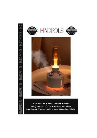Premium Salon Süsü Kablo Bağlantılı Ofis Aksesuarı Gaz Lambası Tasarımlı Hava Nemlendirici