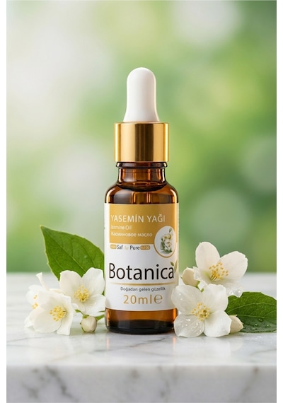 Botanica %100 Saf Yasemin Yağı Doğal Parfüm Cilt Bakımı Nemlendirici Uçucu Bitkisel Aromaterapi 20 Ml 20 ML