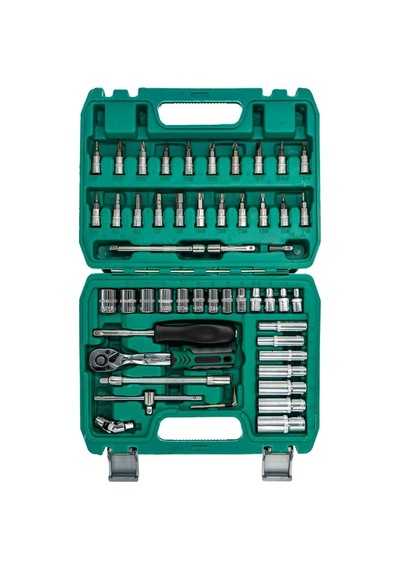 6577 Lokma Ve Lokmalı Bits Uç Takımı 1/4" - 53 Parça 72 Diş Cırcır Kollu