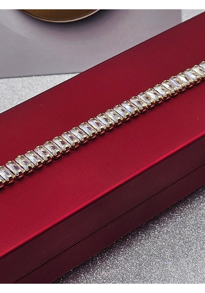 Xuping Baget Su Yolu Gold Renk Çelik Bileklik Altın