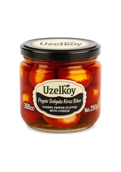 Sosero Peynir Dolgulu Kiraz Biber Cam 290 G