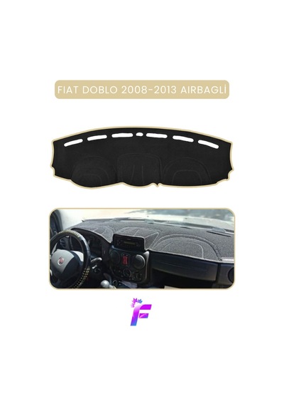 Fıat Doblo 2008-2013 Aırbaglı Uyumlu Torpido Örtüsü Çatlama Ve Isıya Karşı Tam Koruma Ta91 Bej