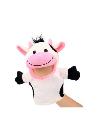Kukla Ağzı Hareket Edebilen 4 Adet Peluş Kukla Çok Renkli