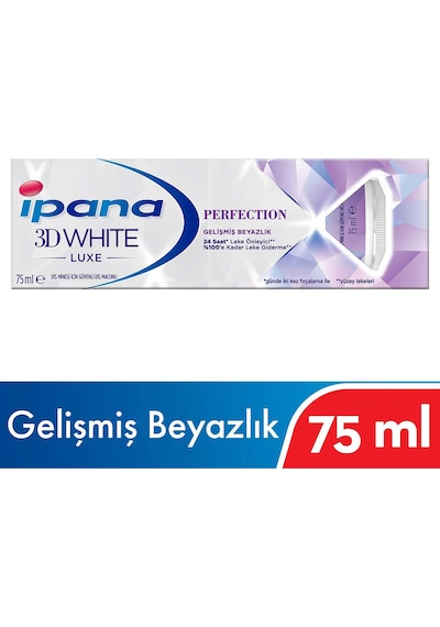 İpana 3D White Luxe Perfection Gelişmiş Beyazlık Diş Macunu 75 ML