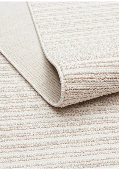Eko Halı Mono Loop 03 Cream Beige Sisal Görünümlü Bukleli Kaymaz Tabanlı Yıkanabilir Halı Krem