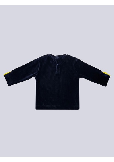Fenerbahçe Lacivert Nakış Logolu Bebek Kadife Sweatshirt Fb Laci Yeni