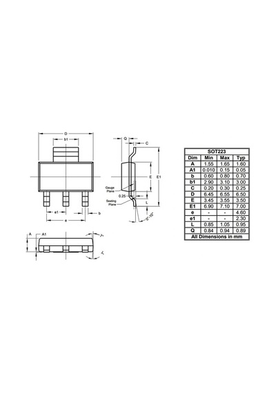Irfl110 N Kanal Mosfet 1.5a 100v Sot223