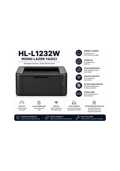 Hl-l1232w Mono Lazer Yazıcı