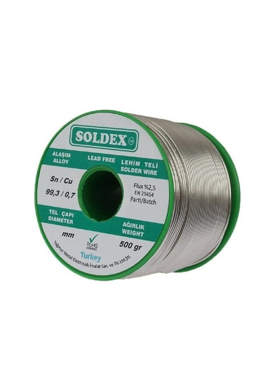 Soldex 0.50mm 500gr Kurşunsuz Lehim Teli