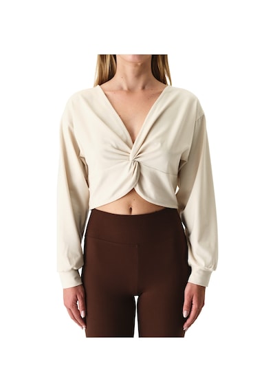 Penti Taş Rengi Cotton Modal Blend Twisted Sweatshirt