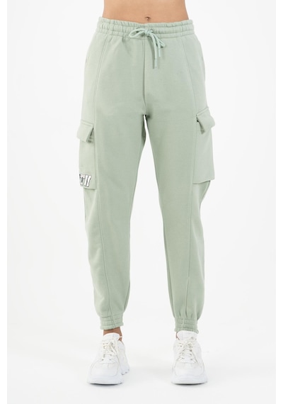 Maraton Sportswear Comfort Kadın Dönüşlü Paça Basic Açık Yeşil Eşofman Altı 22974-açık Yeşil Açık Yeşil