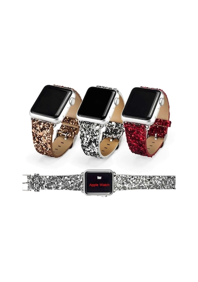 Ally Apple Uyumlu  Watch 7 45 MM 6-5-4 44 MM Kordon Kayış Deri Sim Işlemel