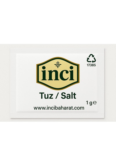 İnci Baharat - Tek Kullanımlık Tuz 1 Gram - 3000 Adet