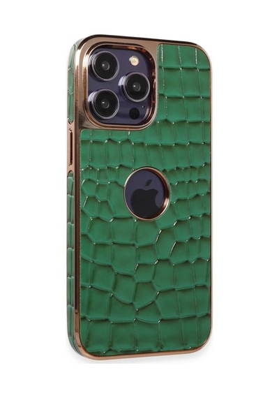 Apple Uyumlu iPhone 14 Pro Kılıf Snake Kapak - Koyu Yeşil 0.2M-Çok Renkli