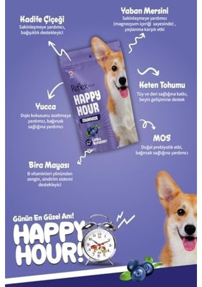 Reflex Happy Hour Sakinleşmeyi Destekleyici Köpek Ödül Mamasi 60 Gr 2li Paket 103 Ivory