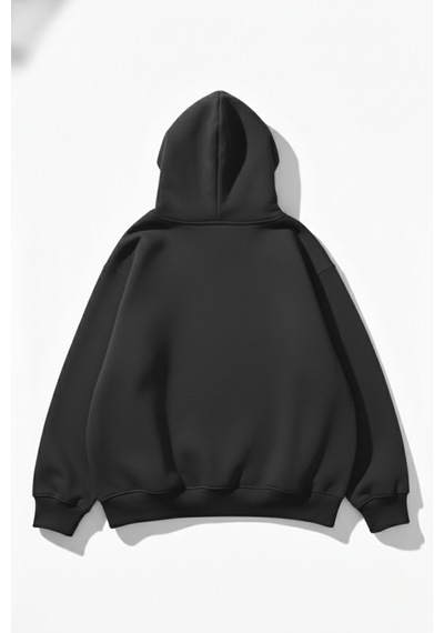 Uyguntarz Unisex Yumuşak Dokulu 3 İplik Oversize Füme Sweatshirt