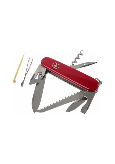 Victorinox Kamp Çakı 1.3613 Camper 13 Fonksiyon İsviçre Kamp Çakısı Blister Kırmızı