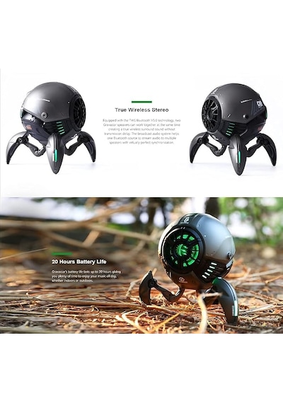 Gravastar Zoeao F Bluetooth Hoparlör Metal Gri