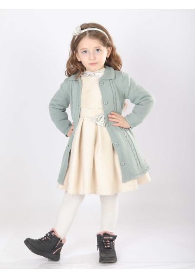 Xo Kids Kız Çocuk Elbise 1-5 Yaş 4828 Mint