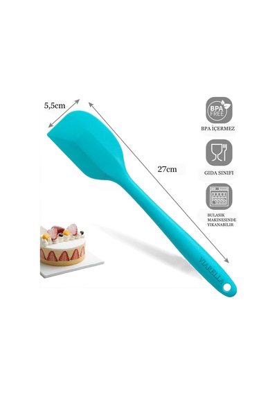 4lü Silikon Spatula Seti Yanmaz Yapışmaz Çizmez 27cm